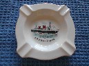 AN EARLY RARE BONE CHINA DISH FROM THE RMS QUEEN ELIZABETH