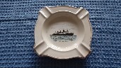 VERY RARE EARLY SOUVENIR RMS QUEEN MARY CHINA ASHTRAY FROM THE 1950's