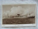 ORIGINAL B/W POSTCARD OF THE UNION-CASTLE MAIL STEAMER THE RMS EDINBURGH CASTLE