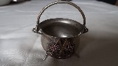 SILVER PLATED DINING TABLE SALT POT FROM THE UNION CASTLE LINE VESSEL THE WALMER CASTLE