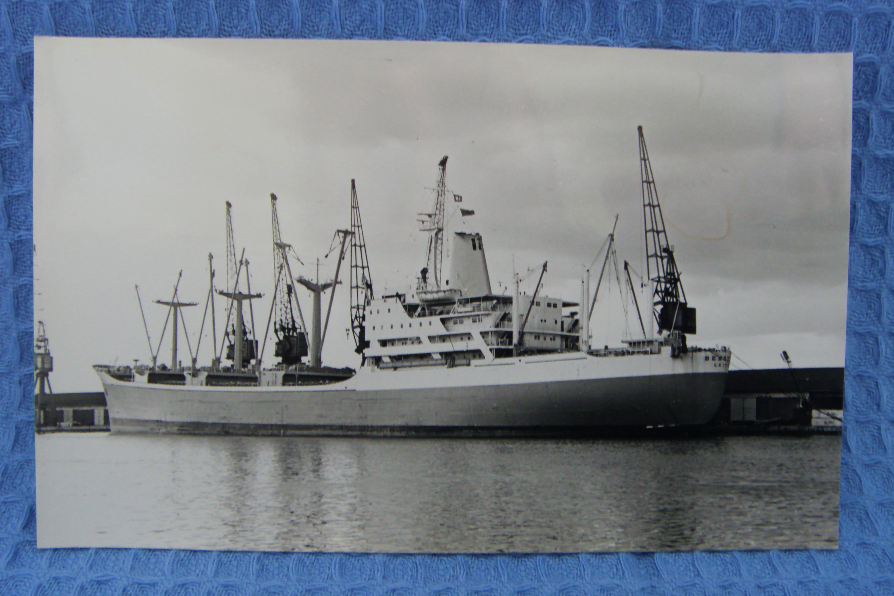 B/W PHOTOGRAPH OF THE BEN LINE VESSEL BENSTAG